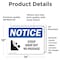 Signmission Steep Drop Off No Passage Sign With Symbol, 14 in W x Rectangle, Vinyl Decal OS-2PACK-NS-D-1014-L-18455 - alternate 5